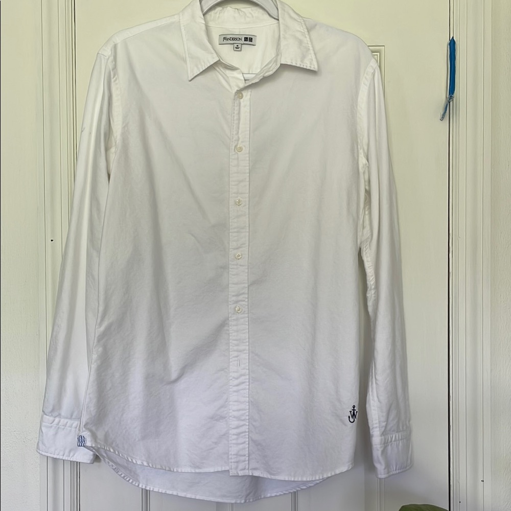 Like New JW Anderson for Uniqlo Men's White Button-Down Shirt